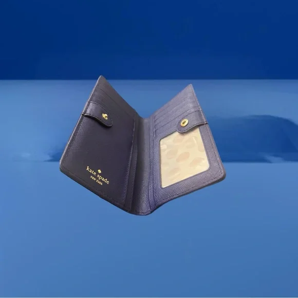 Kate Spade New York Crisp Linen/Sapphire Blue Cedar Street Stacy Wallet - Picture 6 of 6